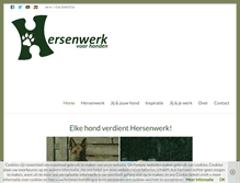 Tablet Screenshot of hersenwerkvoorhonden.nl